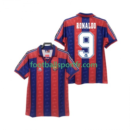 Tenue FC Barcelone RONALDO 9 Retro Domicile 1996 1997 Maillot de Foot Tenue FC Barcelone RONALDO 9 Retro Domicile 1996 1997 Maillot de Foot